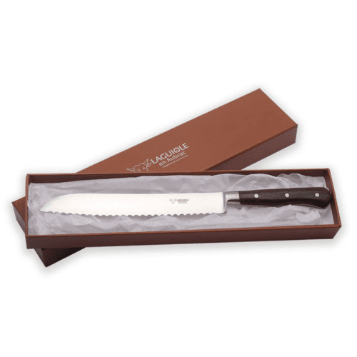 Image showing the Laguiole Bread Knife, 20cm, Ziricote Wood Handle product.