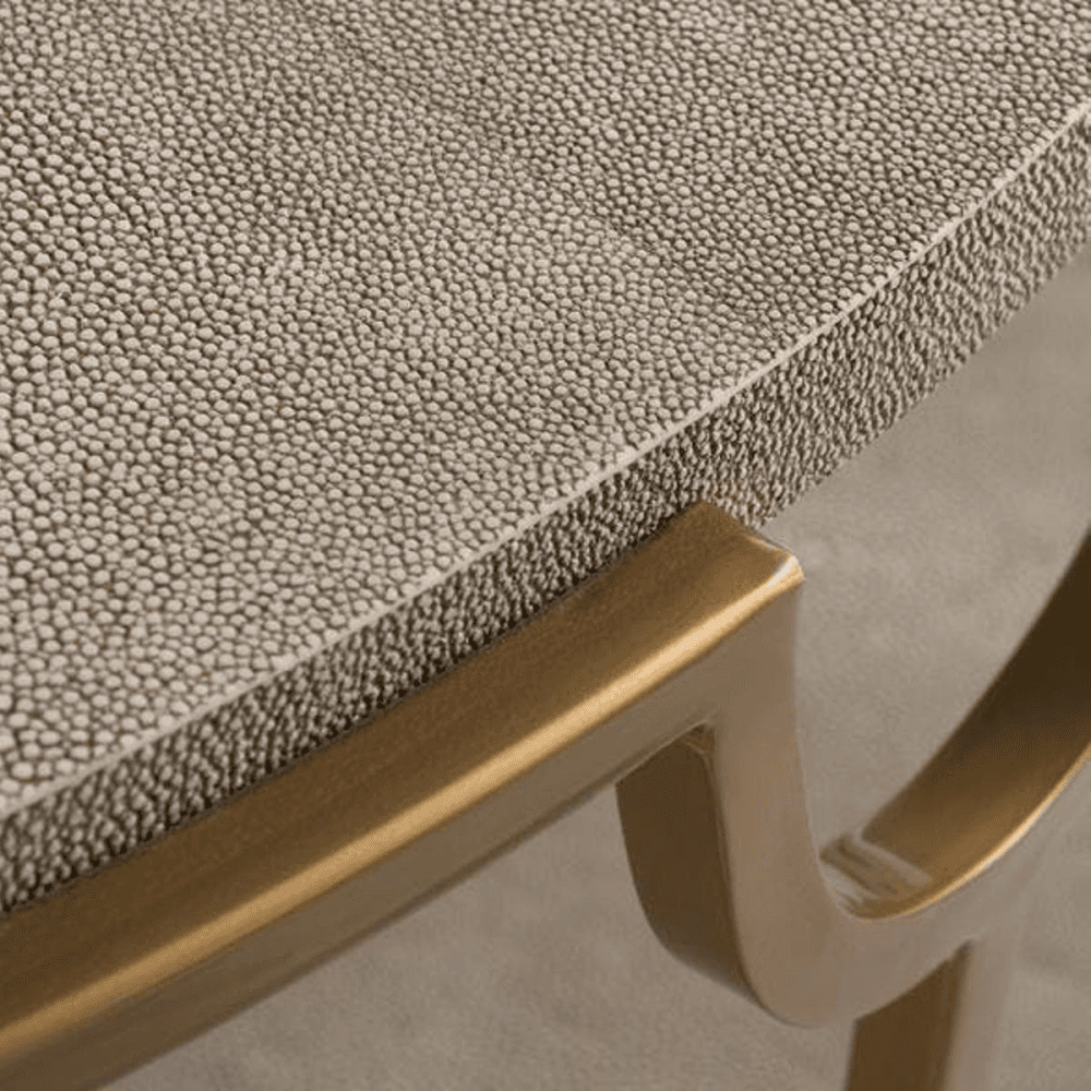 Katia Coffee table, H46 x D98cm, Cream