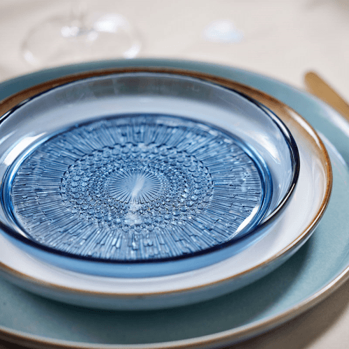 Image showing the Kusintha Plate, D18cm, Blue product.