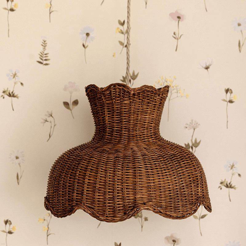 Anar Rattan Pendant Shade, Teak