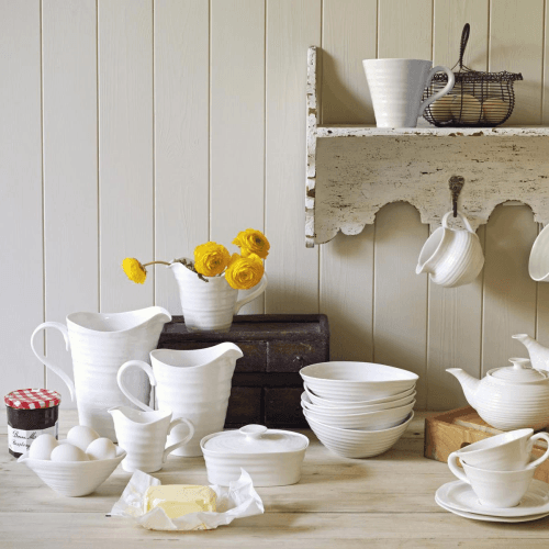 Image showing the Ceramics Pair of espresso cup and saucers, 8cl, White product.