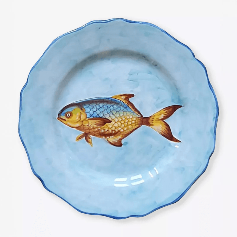 Fish Plate, D28cm, Blue
