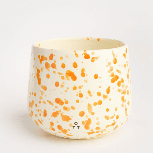 Image showing the Splatter Indoor Planter, D15 x H13cm, Burnt Orange product.