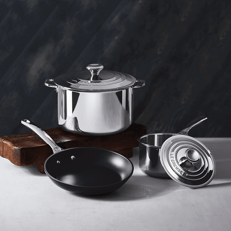 Signature Uncoated Saucepan with lid, 18cm, Stainless Steel
