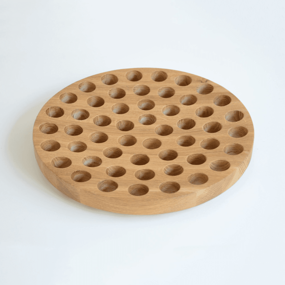 Geo Fruit bowl, H4.5 x W36cm, Oak