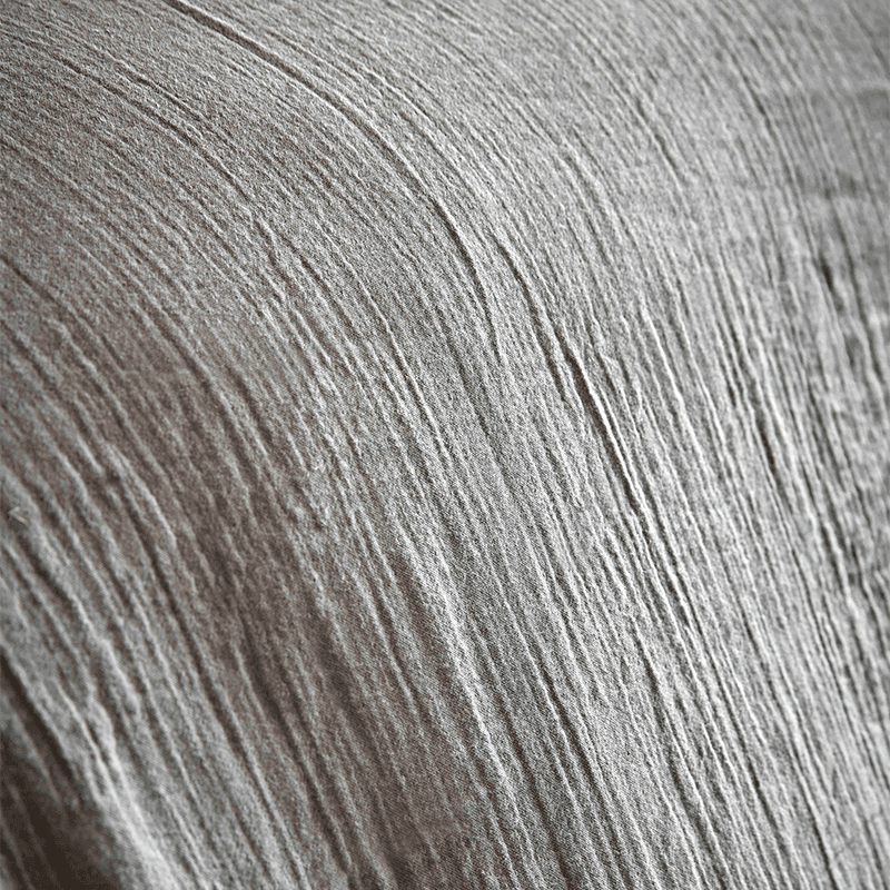 Organic Retreat Fitted Sheet, King, Soft Grey