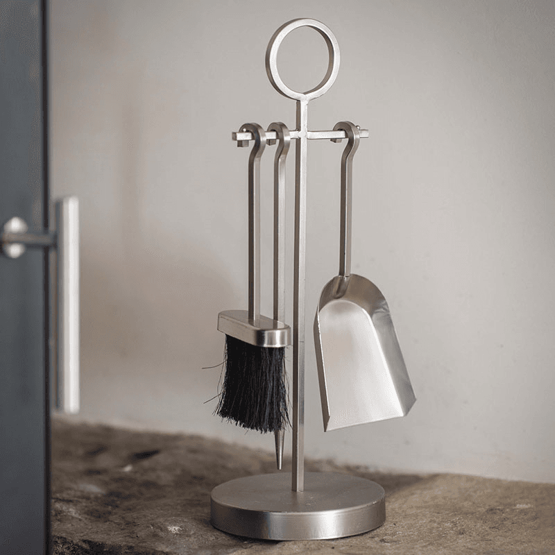 Paxford Fireside Tool Set, Silver