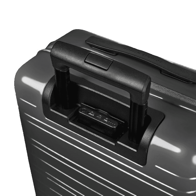 M5 Smart Cabin Suitcase, H55 x W20 x L40cm, Glossy Graphite