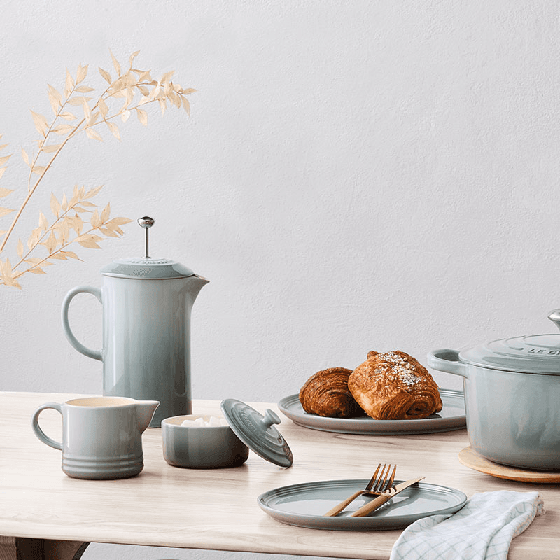 Stoneware Cafetière, 1L, Sea Salt