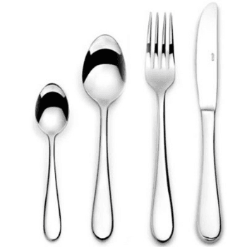 Image showing the 24 Piece Cutlery Set, Glacier, Solid Handle, Stainless Steel product.