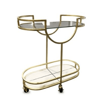 Balfour Bar trolley, H68 x D30 x L61cm, Gold