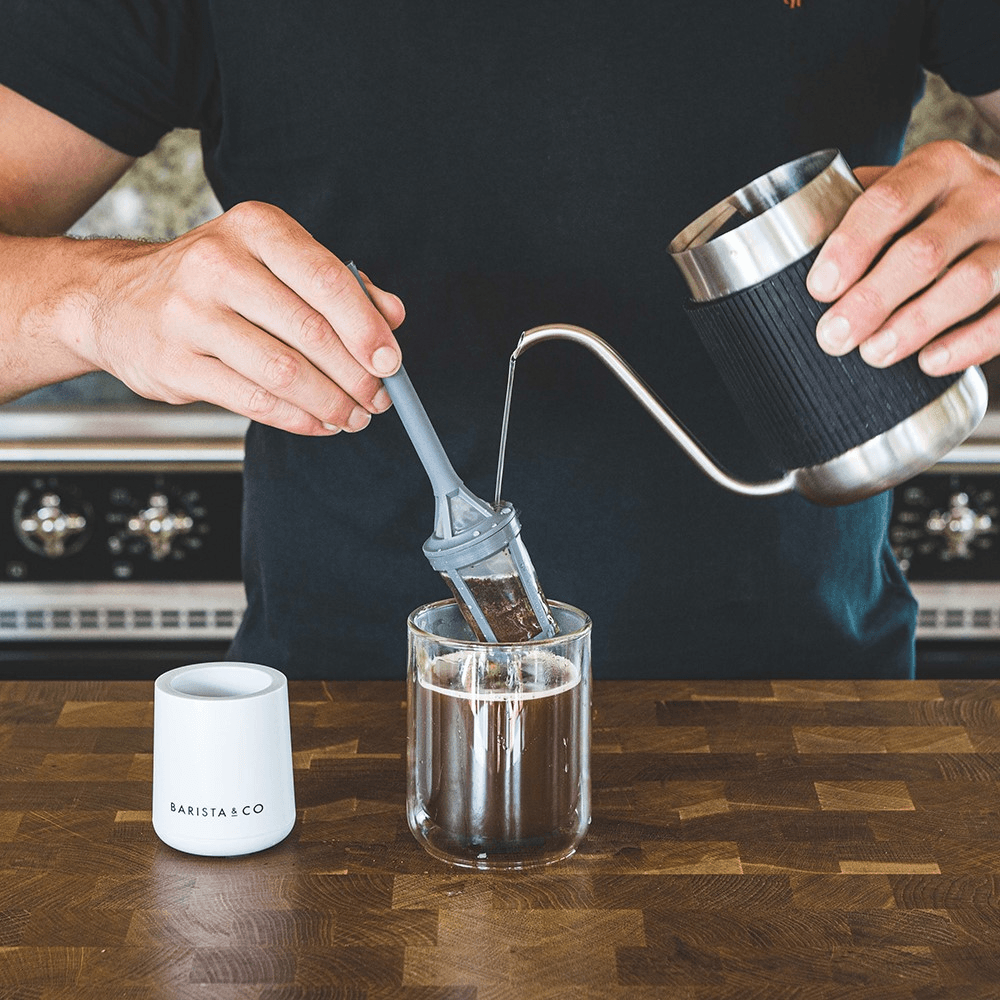 Brew It Stick Coffee and tea infuser, L6.4 x W6.4 x H20cm, Light Grey