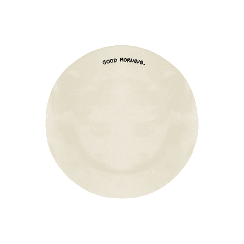 Image showing the Good Morning Breakfast Plate, D22cm, Black product.