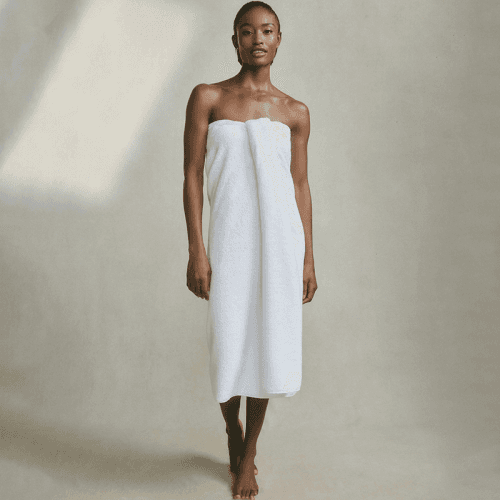 Image showing the Super Soft Ecoloom Bath Towel, 70 x 125cm, White product.