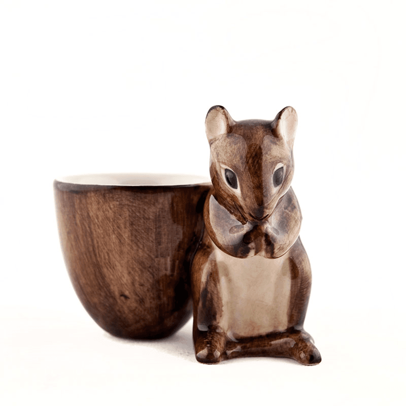Mouse Egg Cup, H7cm, Brown