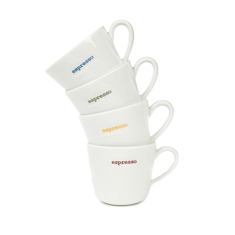 'Espresso' Set of 4 Espresso Cups, 100ml