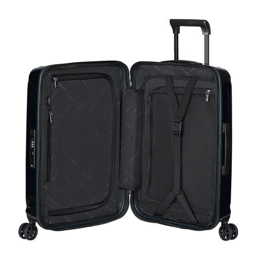 Image showing the Nuon Cabin Suitcase, H55 x L40 x W20/23cm, Metallic Dark Blue product.