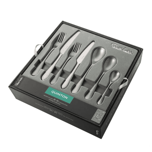 Image showing the Quinton Vintage 84 Piece Cutlery Set, Stainless Steel product.