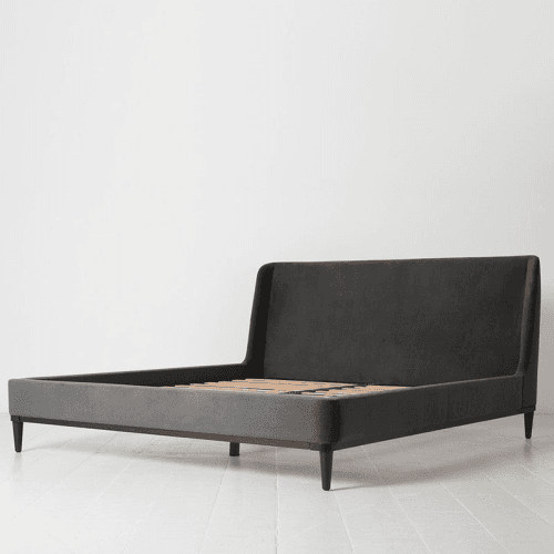 Image showing the Bed 02 Velvet Super King Size Frame, Charcoal product.