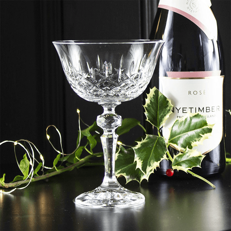 London Set of 2 Champagne Coupes, 180ml, Clear