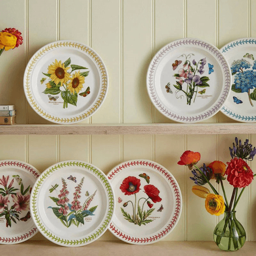 Image showing the Botanic Garden Meadow Set of 6 Dinner Plates, D26cm, Multi product.
