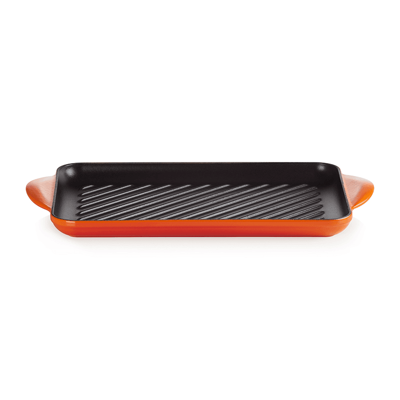Rectangular Grill Pan, Cast Iron, Volcanic, 30cm