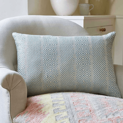 Image showing the Minerva Cushion, 40 x 60cm, Duck Egg product.