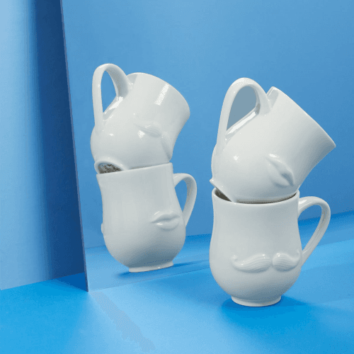 Image showing the Mr & Mrs Muse Mug, H11cm, Muse Mug product.
