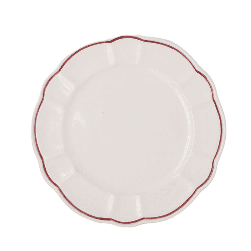 Image showing the Romilly Set of 4 Side Plates, D21cm, Red product.
