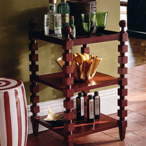 Image showing the Huxley Side Table, H79 x W46 x D46cm, Red product.