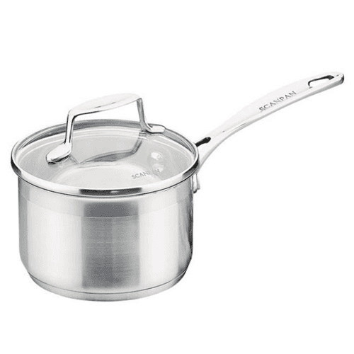Impact Saucepan with glass lid, 18cm, Stainless Steel