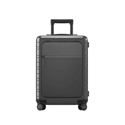 Image showing the M5 Essential Cabin Suitcase, H55 x W20 x L40cm, Glossy Graphite product.