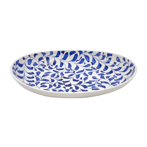 Image showing the Scroll Platter, W23 x L30cm, Navy product.