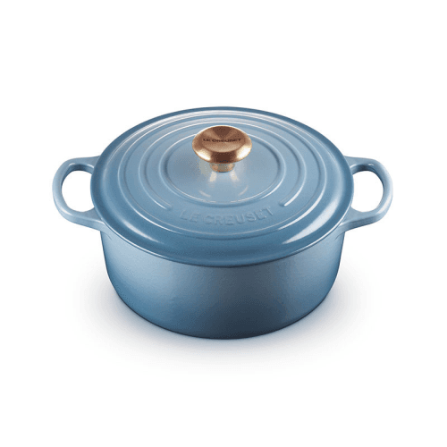 Image showing the Signature Cast Iron Round Casserole, 24cm, Chambray product.