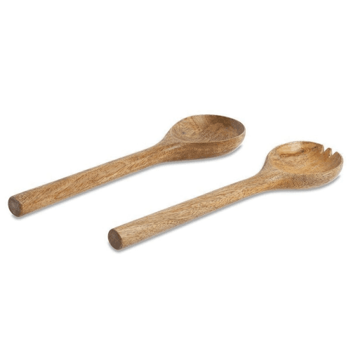 Image showing the Salad servers, 30cm, mango wood product.