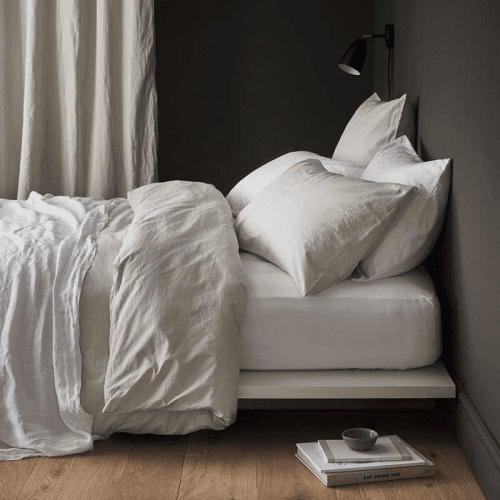 Image showing the Relaxed Cotton Pair of Standard Pillowcases, Clay product.