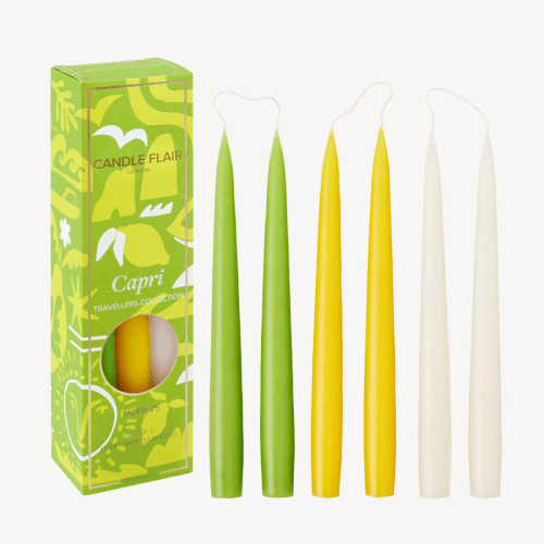 Image showing the Travellers Collection set of 6 candles, H25cm, Capri product.
