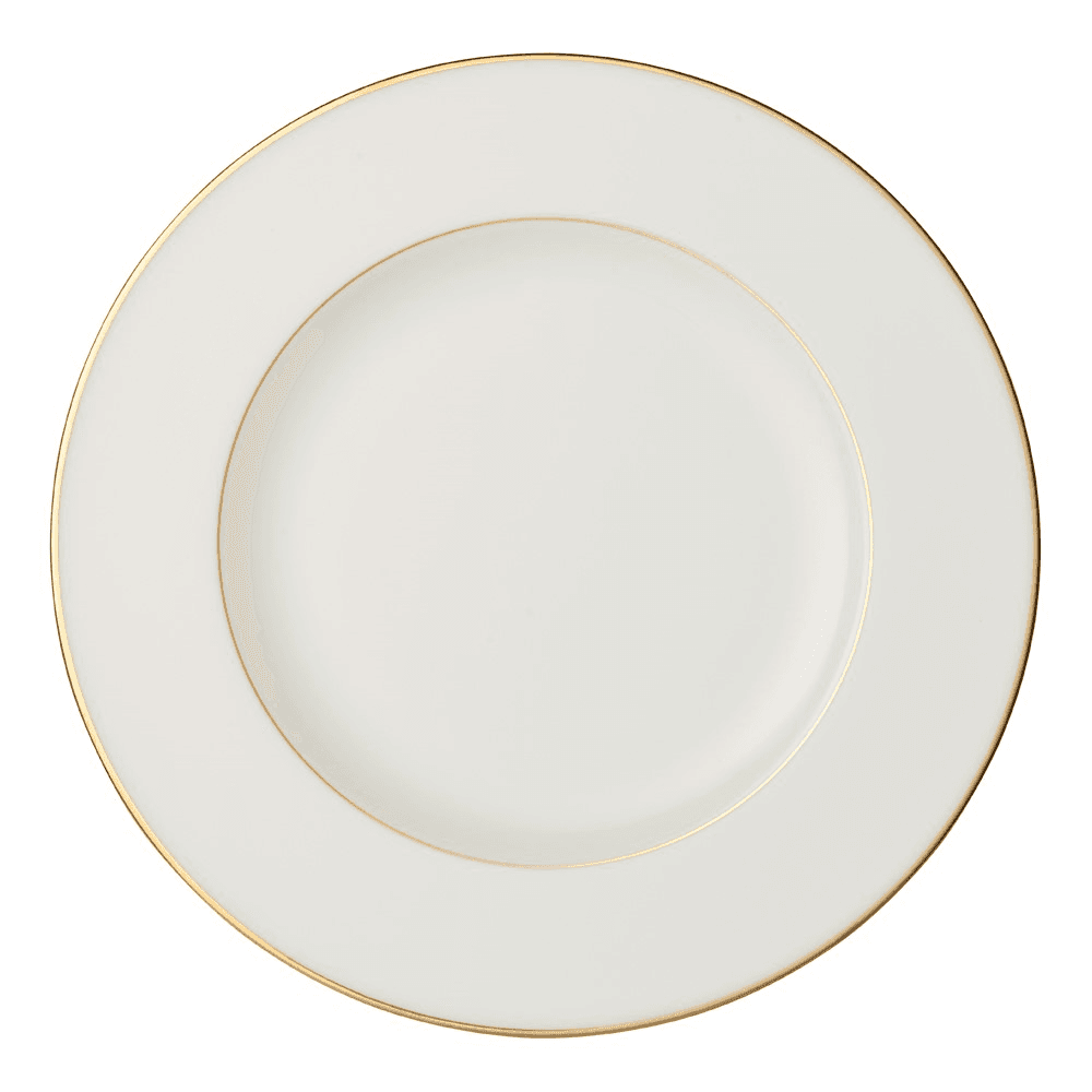 Anmut Gold Dinner plate, D27.5cm, White/Gold