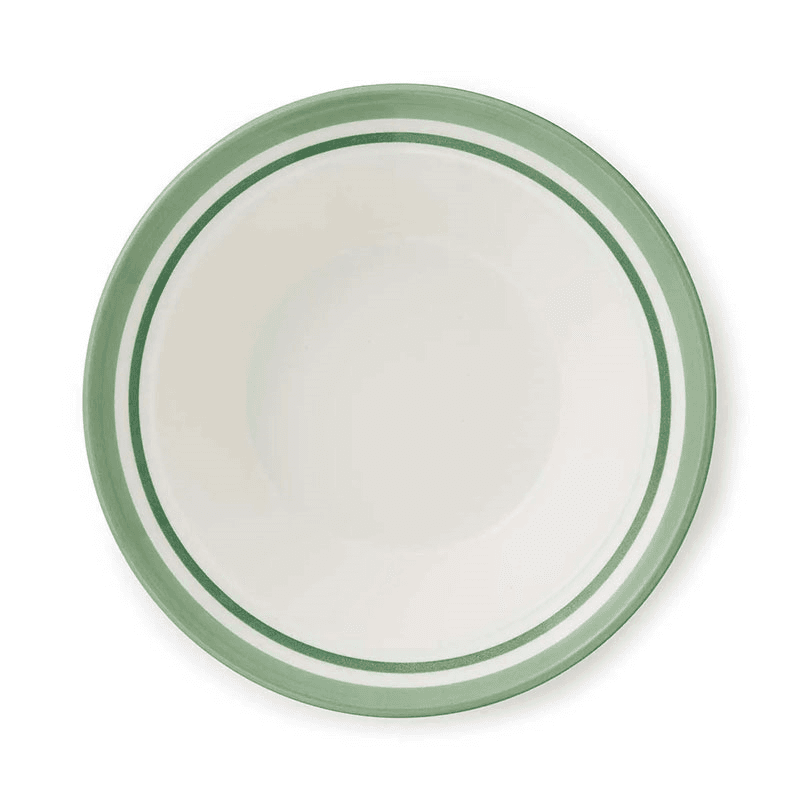 Potter's Stripe Set of 4 Oatmeal Bowls, D16.5cm, Green