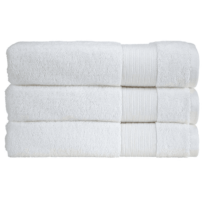 Organic Eco Twist Hand Towel, White