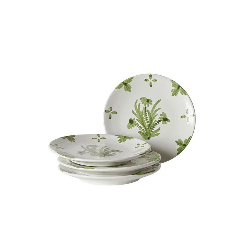 Summer Flower Small Plate, Green