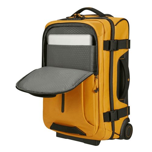 Image showing the Ecodiver Duffle with Wheels, H55 x L35 x W23cm, Yellow product.
