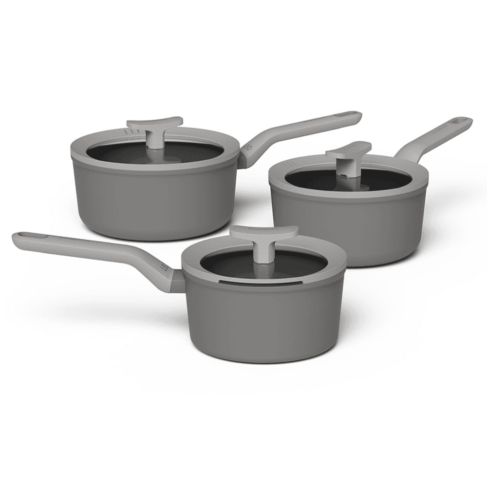 Leo, 3 Piece Cookware Set, Grey