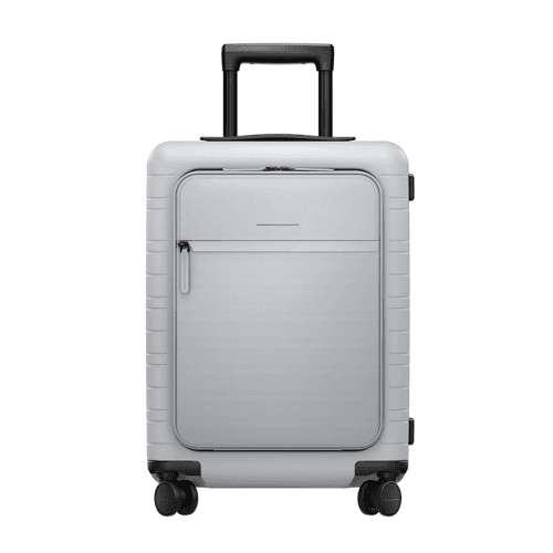 Image showing the M5 Essential Cabin Suitcase, H55 x W20 x L40cm, Light Quartz Grey product.