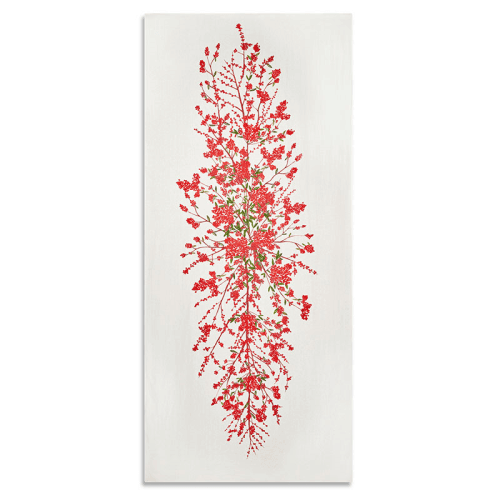 Image showing the Les Airelles Linen Tablecloth, 165 x 300cm, Red product.