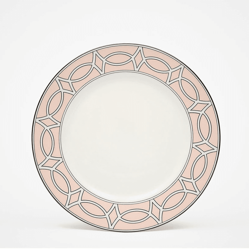 Loop Set of 2 Dessert Plate, D21cm, Blush