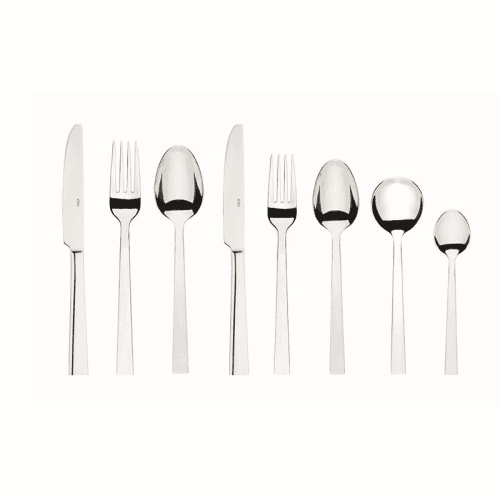 Image showing the Aria 44 Piece Cutlery Set With Canteen, Mirror Finish product.