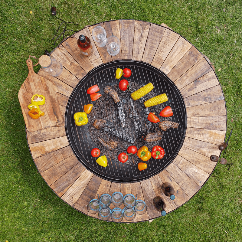 Firebowl Table, D120cm x H52cm, Black