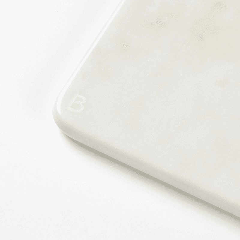 Olina Marble Chopping Board, W14 x L31cm, White