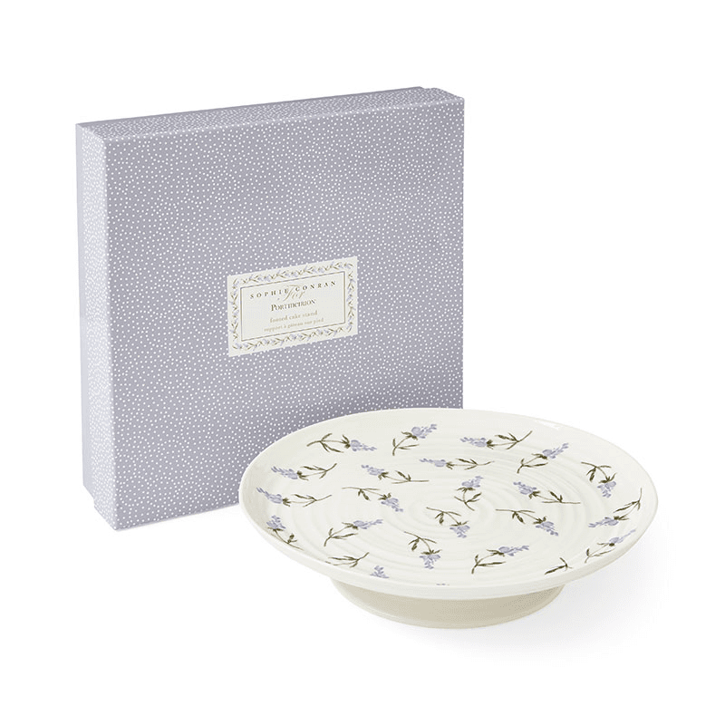Lavendula Footed Cake Plate, D32cm, Multi